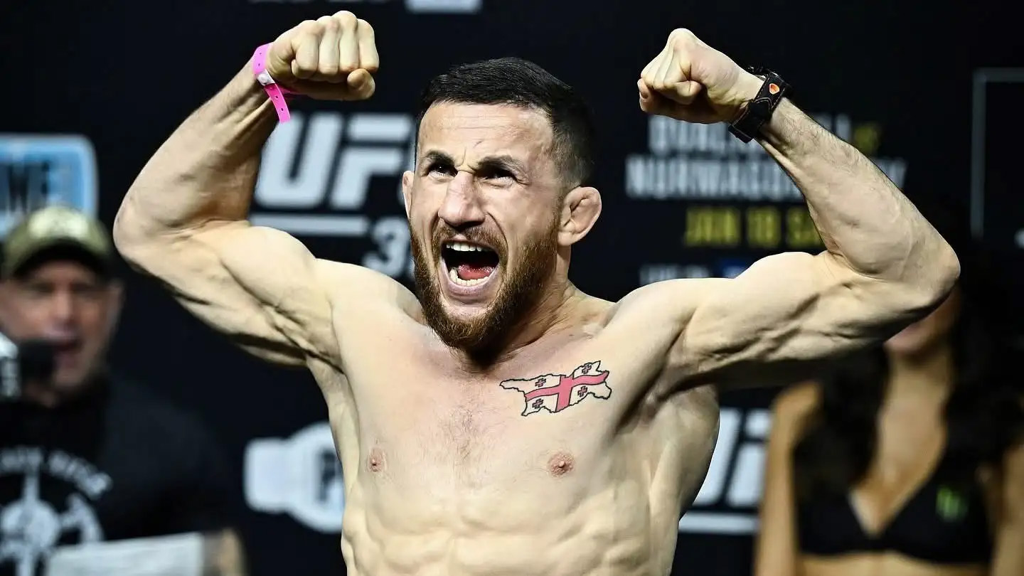 Мераб Двалишвили дебютировал в рейтинге лучших бойцов UFC