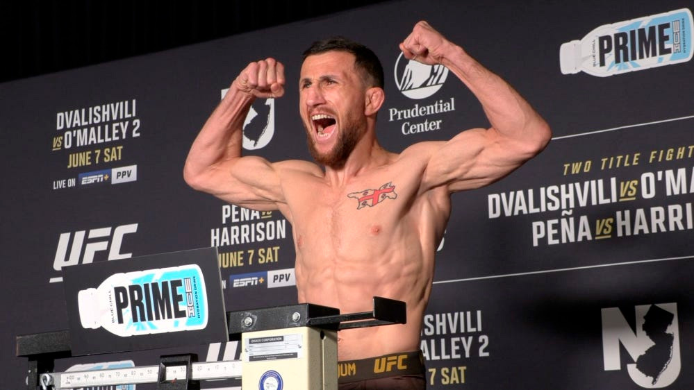UFC 316 Мераб Двалишвили взвешивание